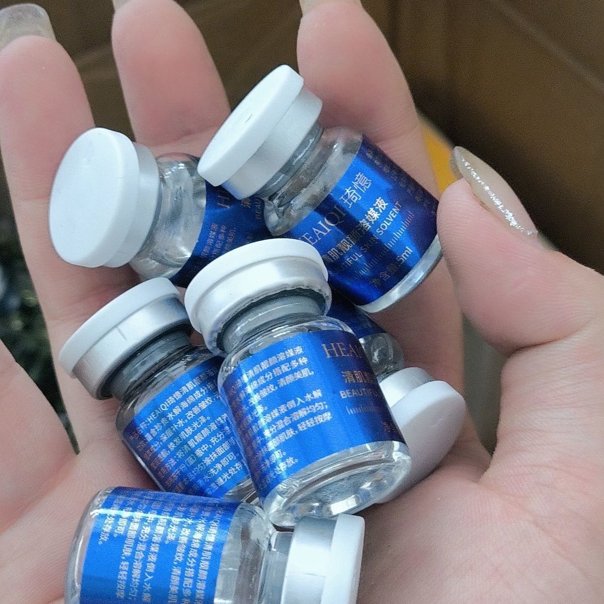 Licorice Root Extract - ブルーカッパーペプチド凍結乾燥粉末セット 保湿美白フェイスセラム しわ対策 スムースで柔らかな肌ケア ブライトニングエッセンス