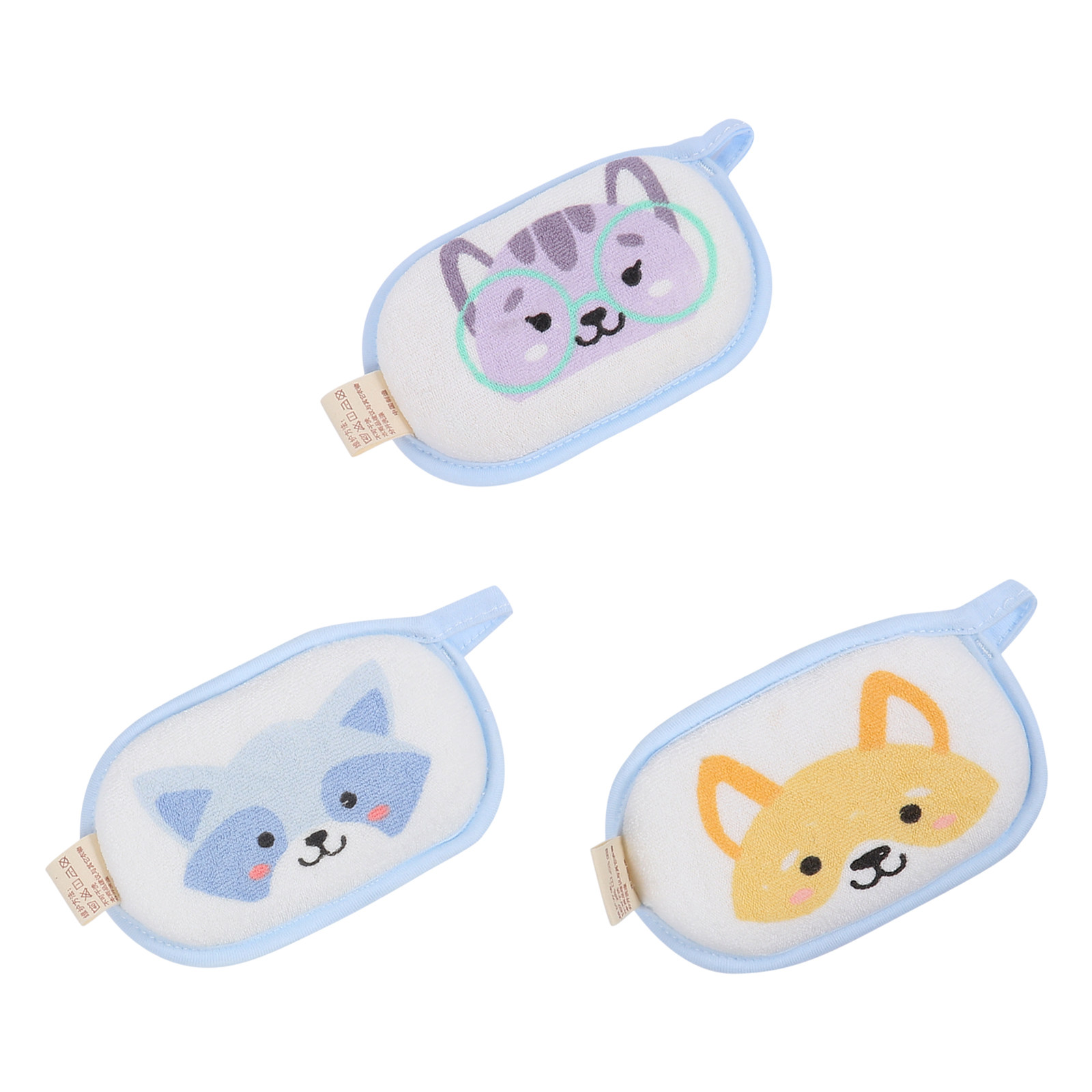 3個入り幼児用バススポンジ 超ソフトコットン製 新生児用 漫 - Skincare Newborn のレビューと価格
