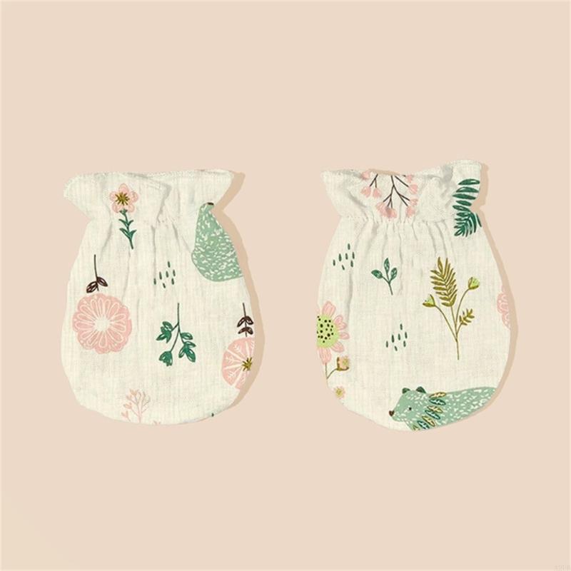 1 ペア新生児綿ミトン弾性手首傷防止ソフト幼児ハンドプロテク - Skincare Newborn のレビューと価格