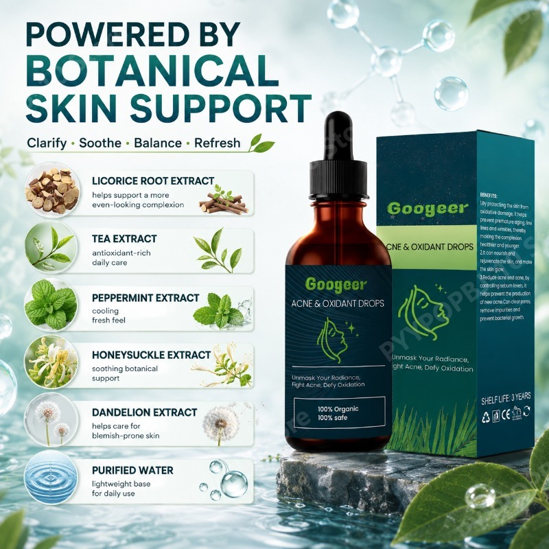 グーガー ボタニカルスキンケアドロップス 30mL 甘草根茶 - Licorice Root Extract のレビューと価格