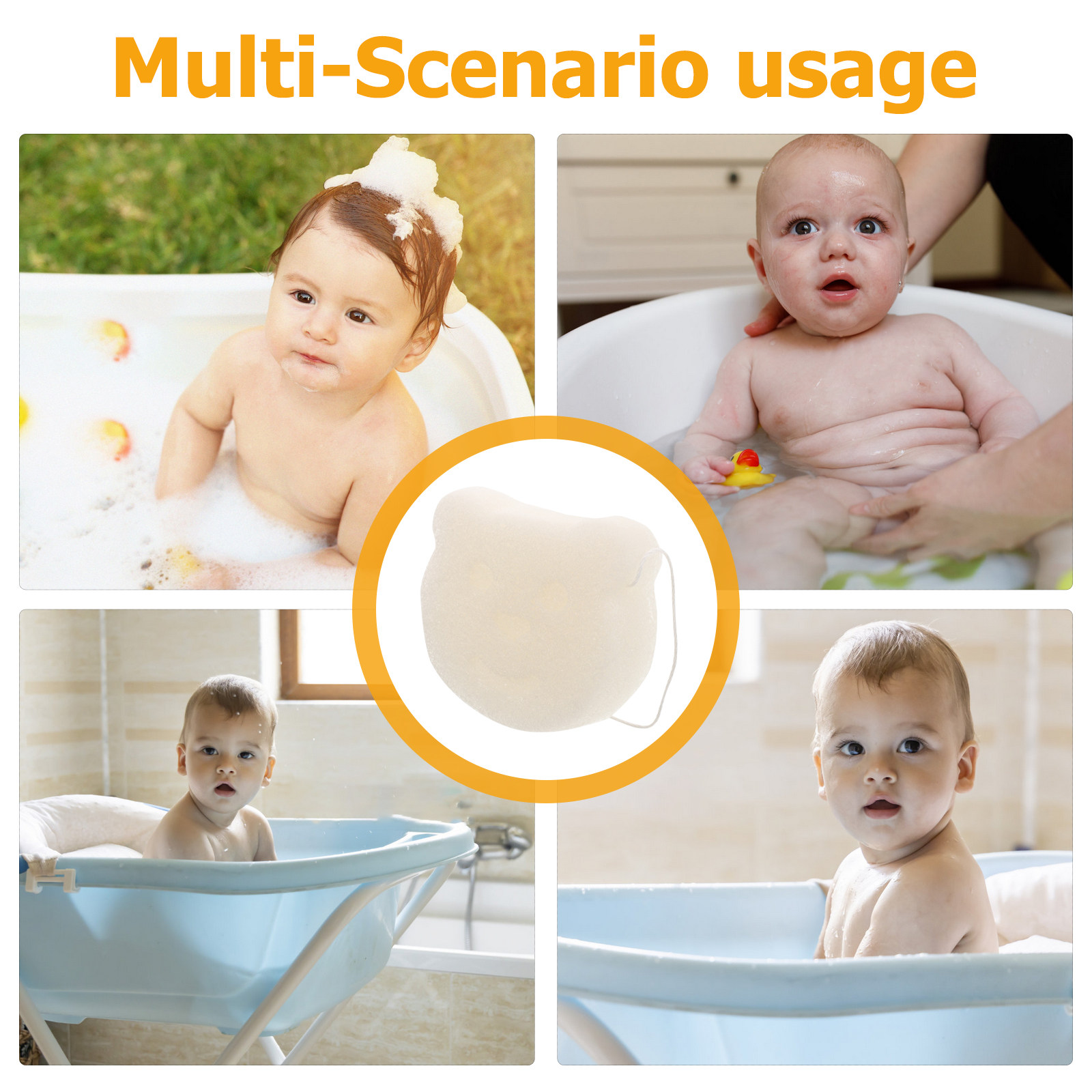 バススポンジ ソフトモスリンスポンジ 新生児 幼児 バスアク - Skincare Newborn のレビューと価格