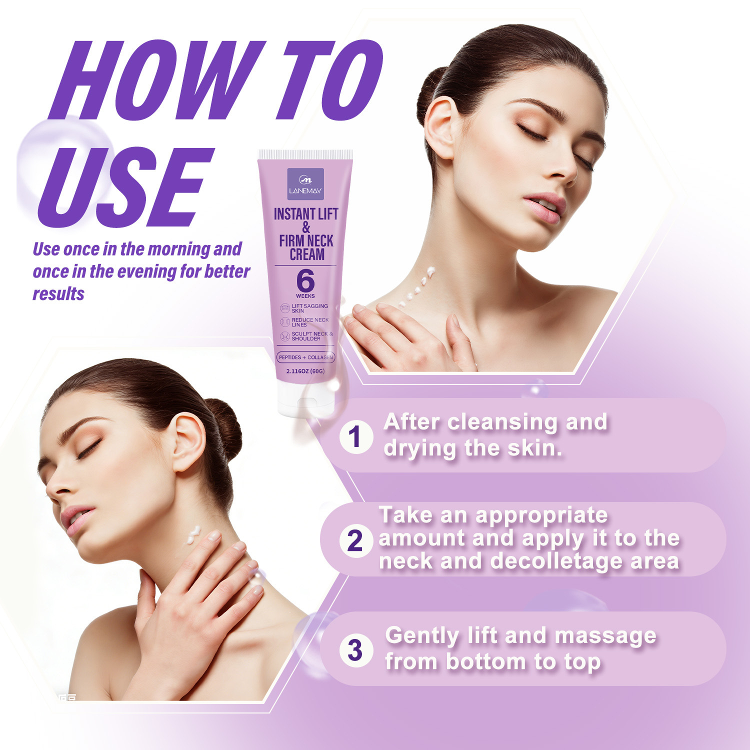 インスタントリフト ファームネッククリーム（ペプチド、コラー - Peptide Neck Cream のレビューと価格